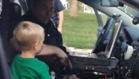 Kid in squad tells cop he likes firefighters better