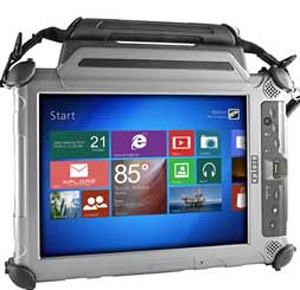 The XC6 is IP67 certified, meaning it can withstand dust and water, and features a 7-foot drop rating. (Photo courtesy Xplore Technologies)