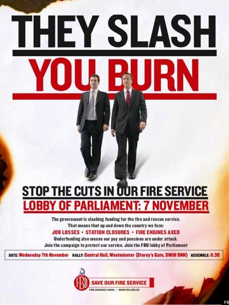 Fire union launches aggressive ad campaign against funding cuts